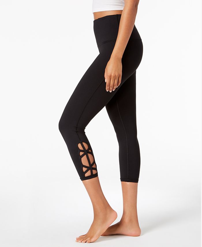 Gaiam Om High-Rise Cutout Capri Yoga Leggings - Macy's
