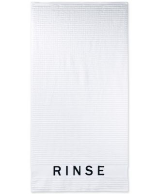 DKNY - Chatter Cotton Embroidered Ribbed Bath Towel