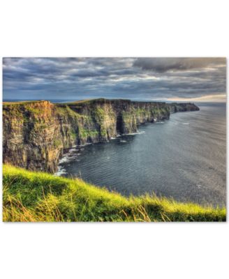 Trademark Global - Pierre Leclerc Cliffs of Moher Ireland 30" x 47" Canvas Art Print