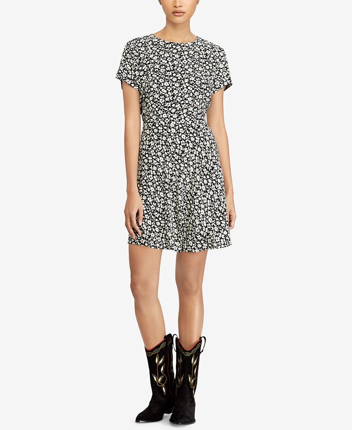 Ralph lauren floral shop print crepe dress