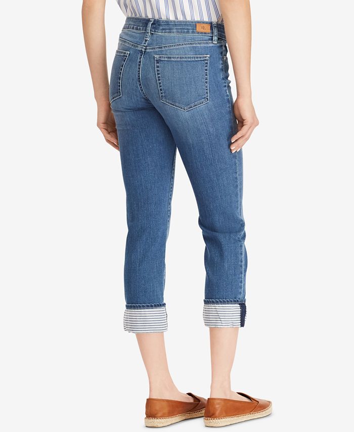 Lauren Ralph Lauren Petite Premier Straight Crop Jeans & Reviews ...