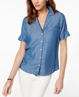 michael kors chambray shirt