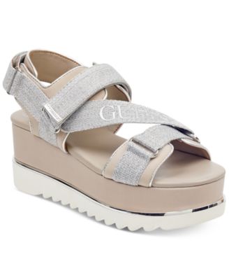 guess platform sandals