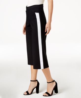 Bar III - Racer-Stripe Cropped Pants