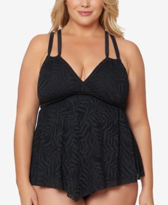 macys plus bathing suits