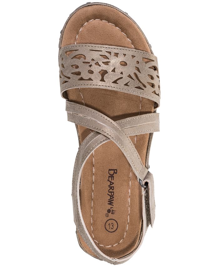 BEARPAW Little Girls' Jane Strappy Sandals from Finish Line & Reviews ...