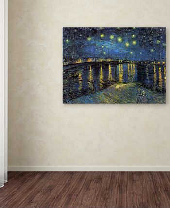 Trademark Global - Vincent van Gogh 'The Starry Night II' 35" x 47" Canvas Wall Art
