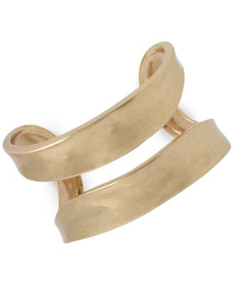 Robert Lee Morris Soho - Gold-Tone Double-Row Cuff Bracelet