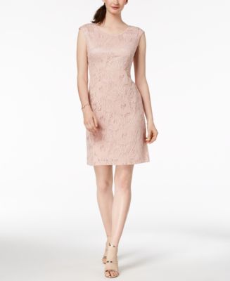 Connected Lace Sheath Dress - Macy's