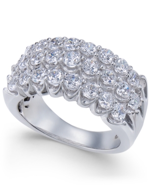 image of Diamond Three-Row Band (2 ct. t.w.) in 14k White Gold