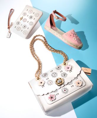 COACH Parker Small Shoulder Bag with Cut Out Tea Rose - Macy's