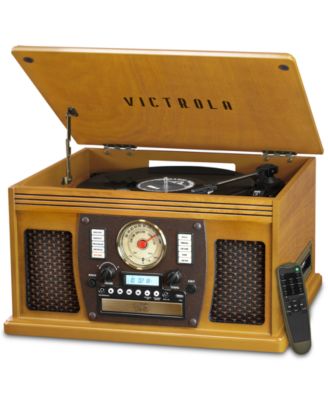 Victrola - Wood 8-in-1 Nostalgic Bluetooth Record Player