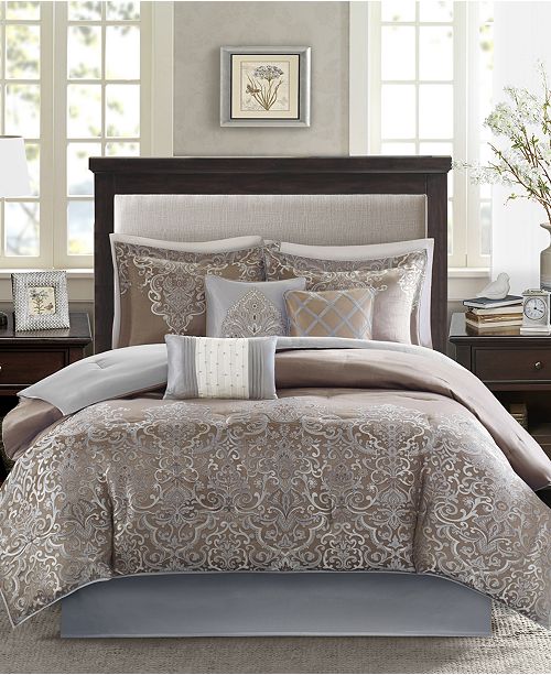 Madison Park Vanessa 7 Pc California King Comforter Set Reviews Bed In A Bag Bed Bath Macy S