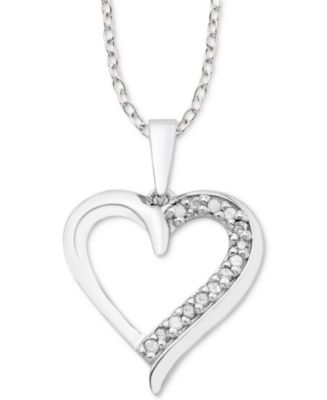 Macy's Jewelry | Diamond Butterfly 18 Pendant Necklace (1/10 Ct. t.w.) in Sterling Silver | Color: Silver | Size: Os | Pm-91904265's Closet