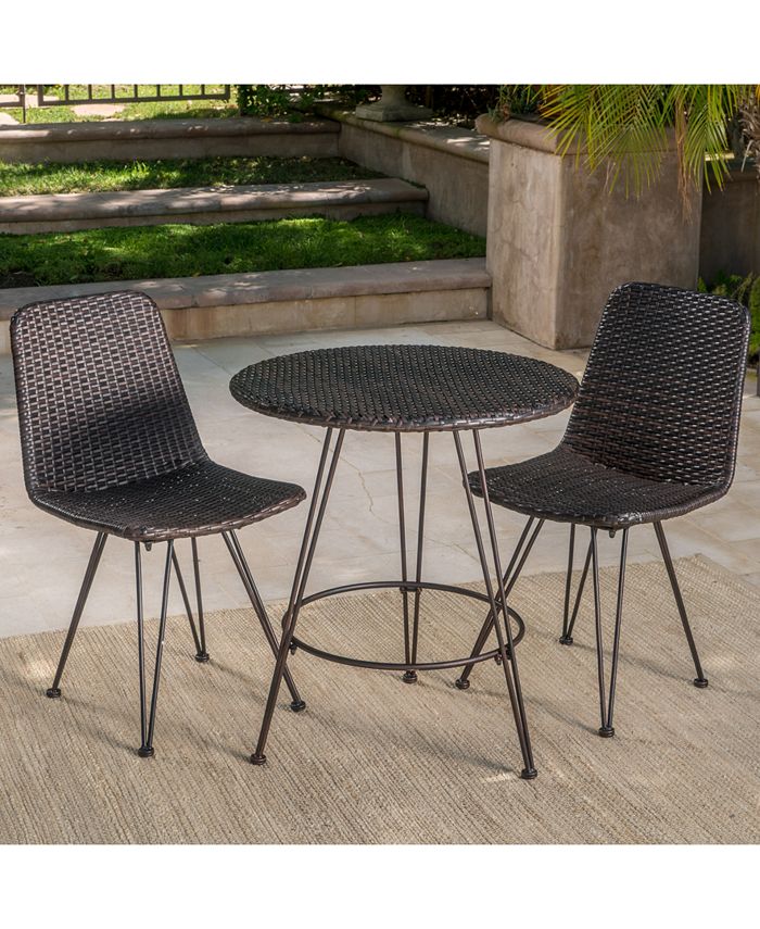 Furniture Mason 3Pc. Outdoor Bistro Set, Quick Ship Macy's