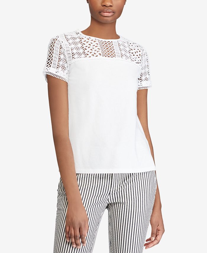Lauren Ralph Lauren Petite T-Shirt - Macy's