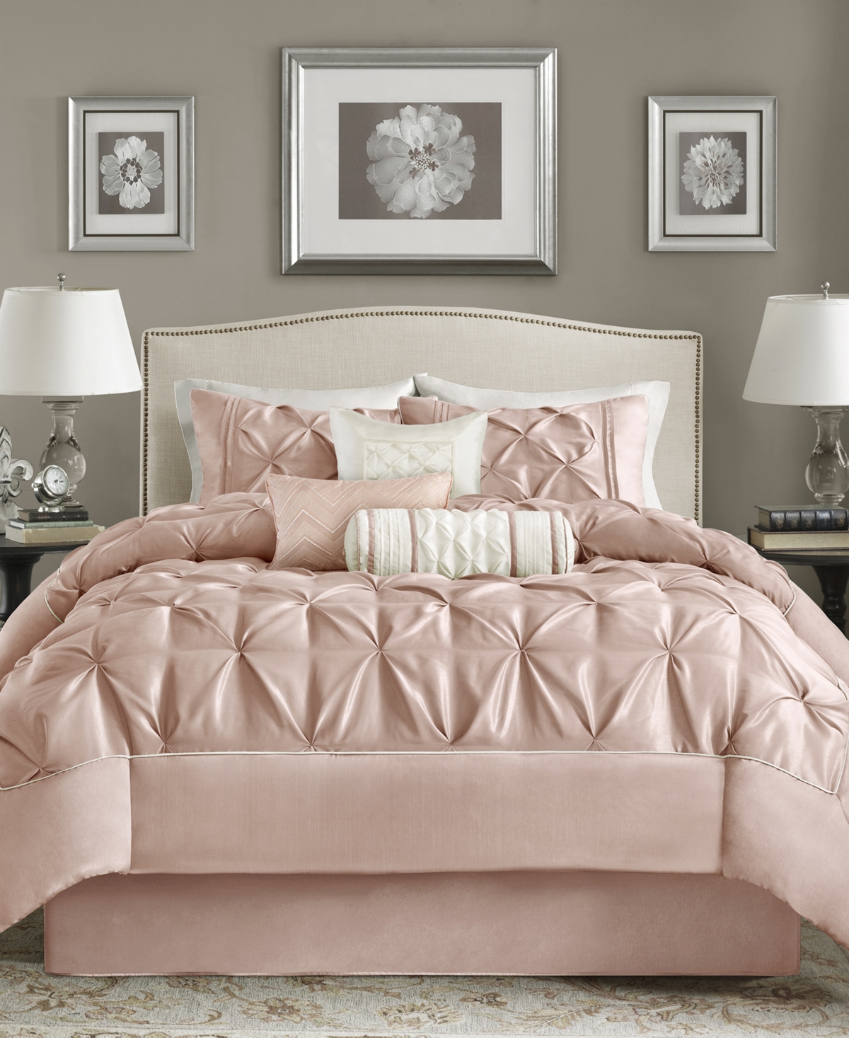 Madison Park Wilma 7-pc. Comforter Set, Queen In Blush
