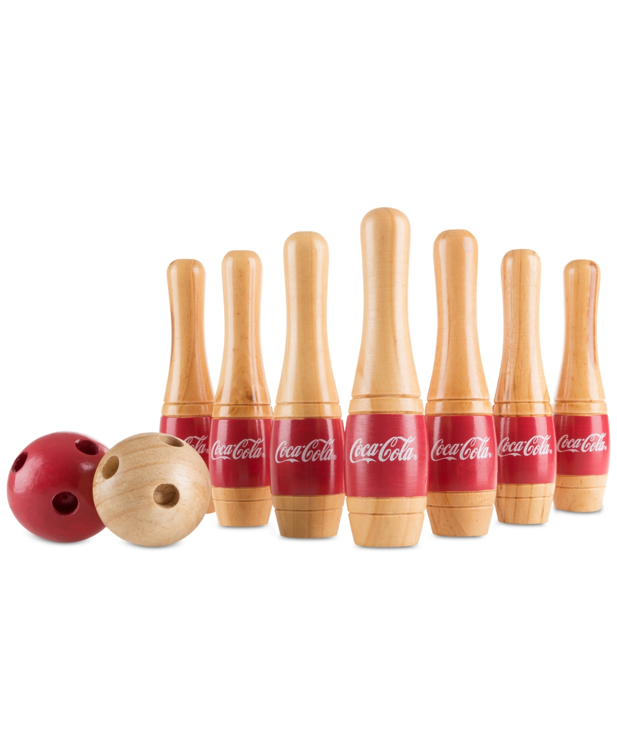 Trademark Global Coca-cola 13-pc. Lawn Bowling Game, 8" X 1.5" X 1.5" In Red