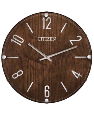 Citizen - Gallery Wood & Leather Wall Clock