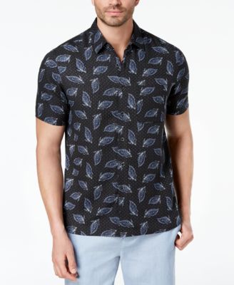 leaf print shirt