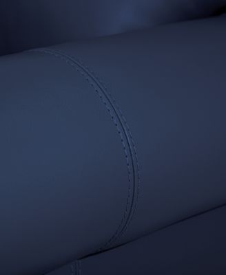 Orid 84" Leather Roll Arm Sofa