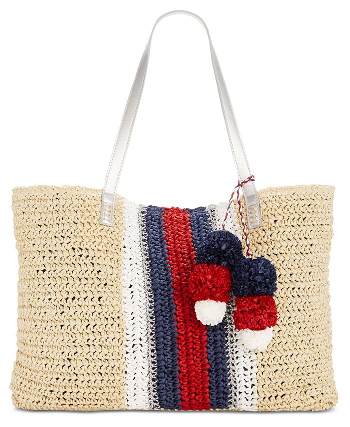 Macys straw tote top