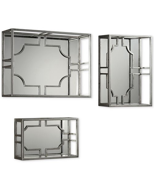 Uttermost Adoria 3 Pc Silver Finish Wall Shelf Set Reviews Macy S