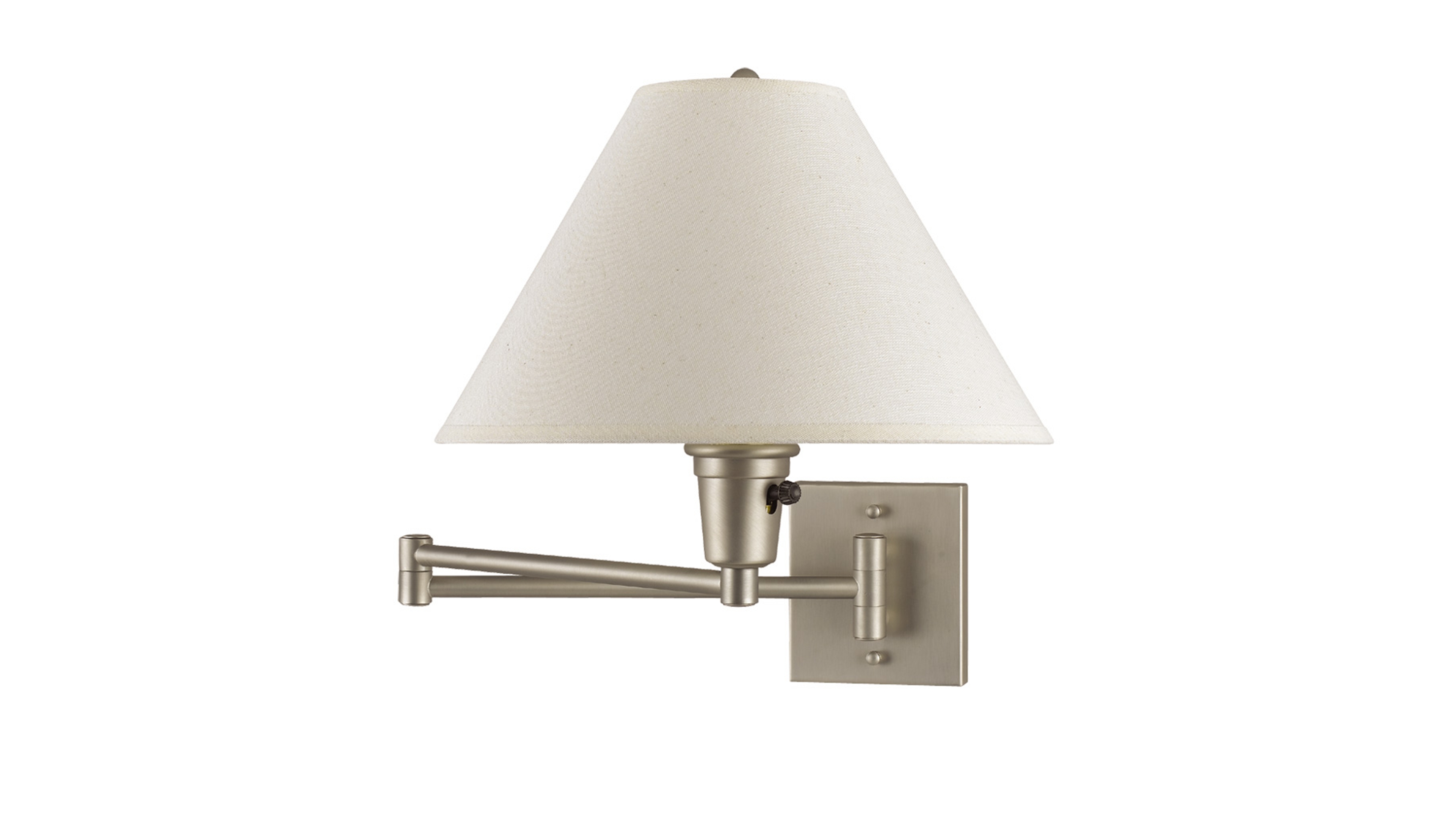 Cal Lighting Brushed Steel Swing Arm Wall Sconce