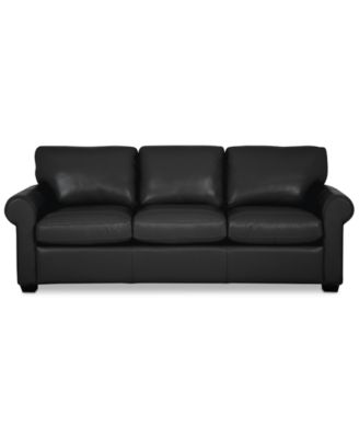 Orid 84" Queen Leather Roll Arm Sleeper