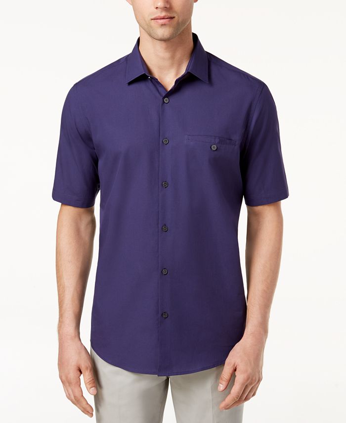 Alfani Men's Solid Shirt, Created for Macy's - Macy's