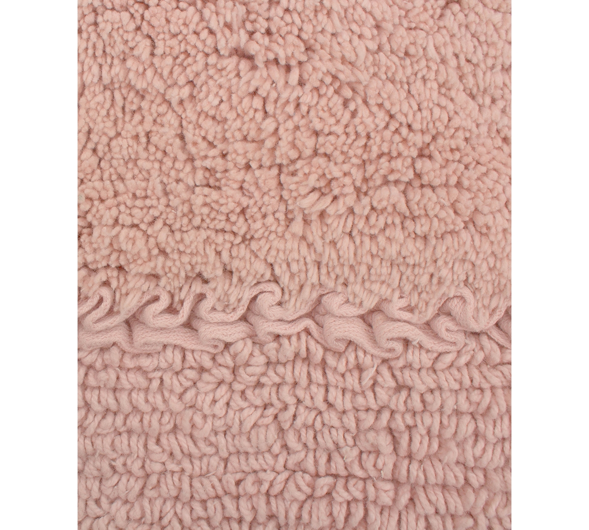 Laura Ashley Ruffled Cotton Bath Rug, 20" X 34" In Ivory