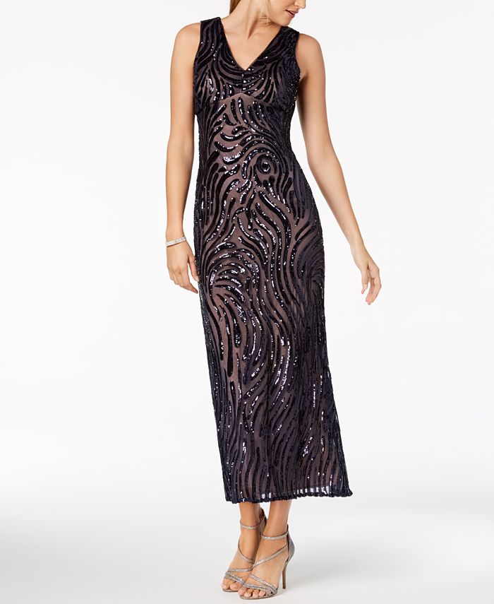 nightway sequin gown