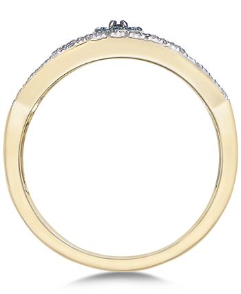 Wrapped - Diamond Evil Eye Ring (1/6 ct. t.w.) in 10k Gold or 10k White Gold