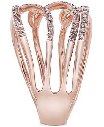 EFFY Collection - Diamond Ring in 14k Rose Gold (3/8 ct. t.w.)