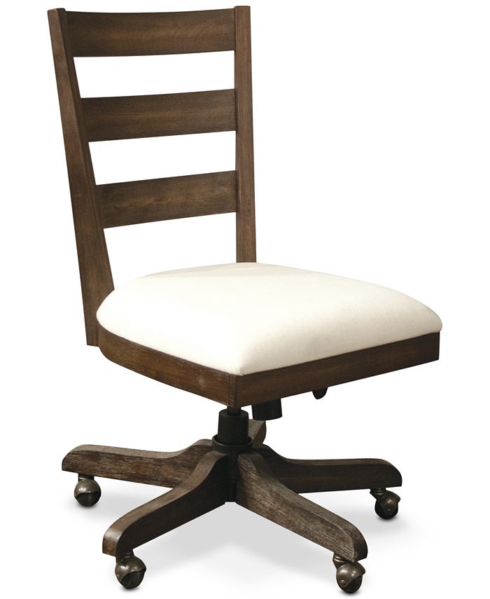 Furniture - Ridgeway Home Office , 3-Pc. Set (Single Pedestal Desk, Wood Back Chair, & Leaning Bookcase)
