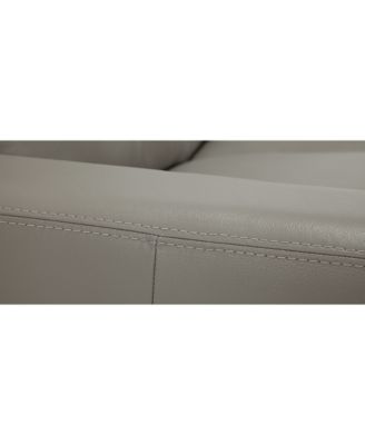 Ennia 82" Leather Queen Sleeper Sofa, Created for Macy's