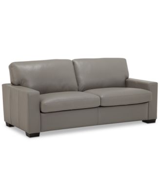 Ennia 75" Leather Full Sleeper, Created for Macy's