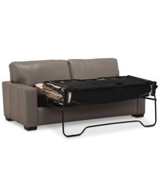 Ennia 75" Leather Full Sleeper, Created for Macy's