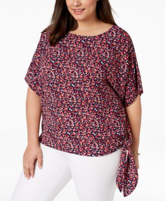 michael kors side tie top
