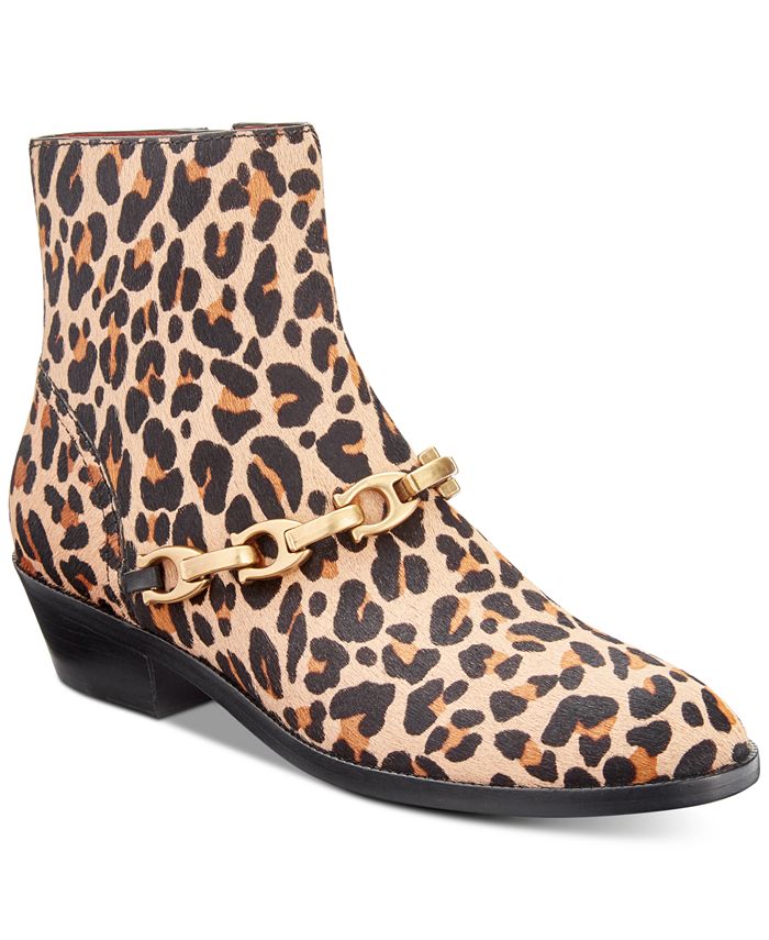 Macy's leopard print booties outlet