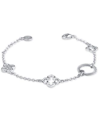 CHARRIOL - Sterling Silver Bracelet with White Topaz