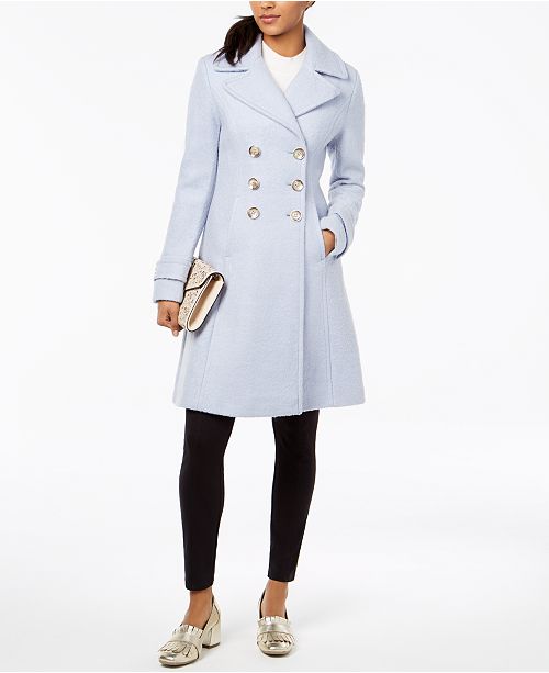 Ivanka Trump Double Breasted Textured Coat Reviews Coats