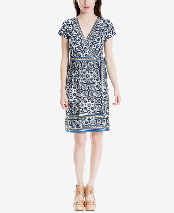 Max studio floral wrap dress hotsell