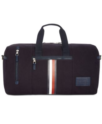 tommy hilfiger duffle bag leather