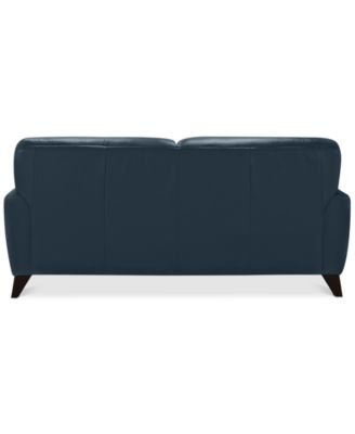Myia 82" Tufted Back Leather Sofa, Created for Macy's