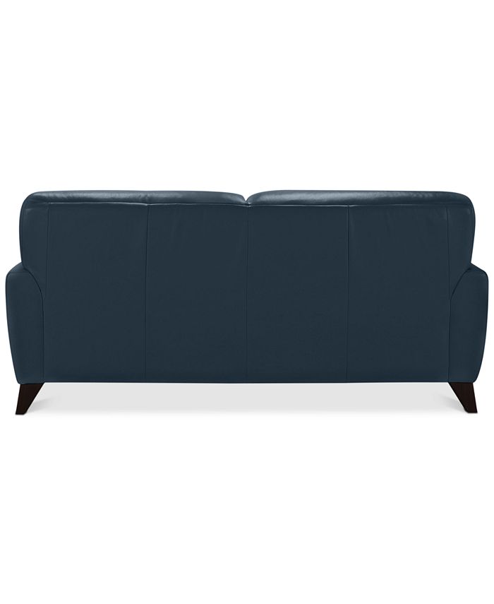 Furniture Myia 82" Tufted Back Leather Sofa, Created for Macy's Macy's