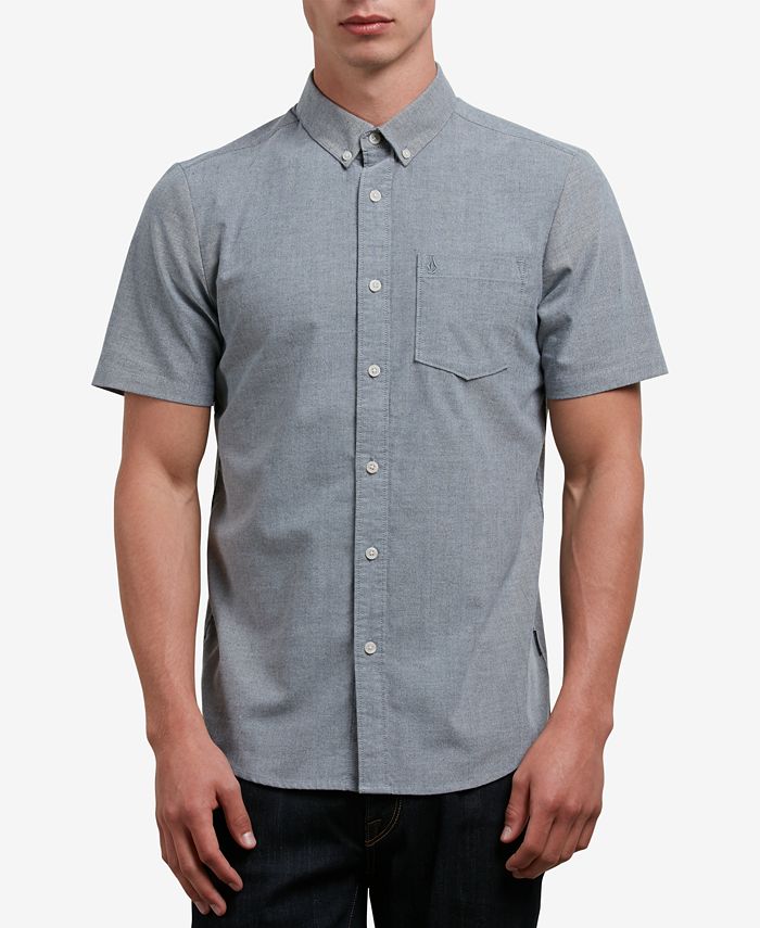 Volcom Men's Everett Short-Sleeve Oxford Shirt - Macy's