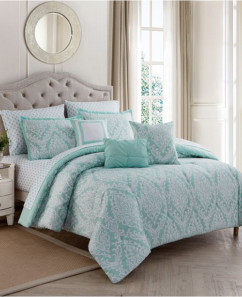 Mytex Hyde Damask 10 Pc King Comforter Set Reviews Bed In A Bag Bed Bath Macy S