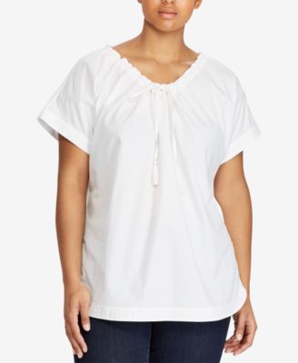 Lauren Ralph Lauren - Plus Size Cotton Top