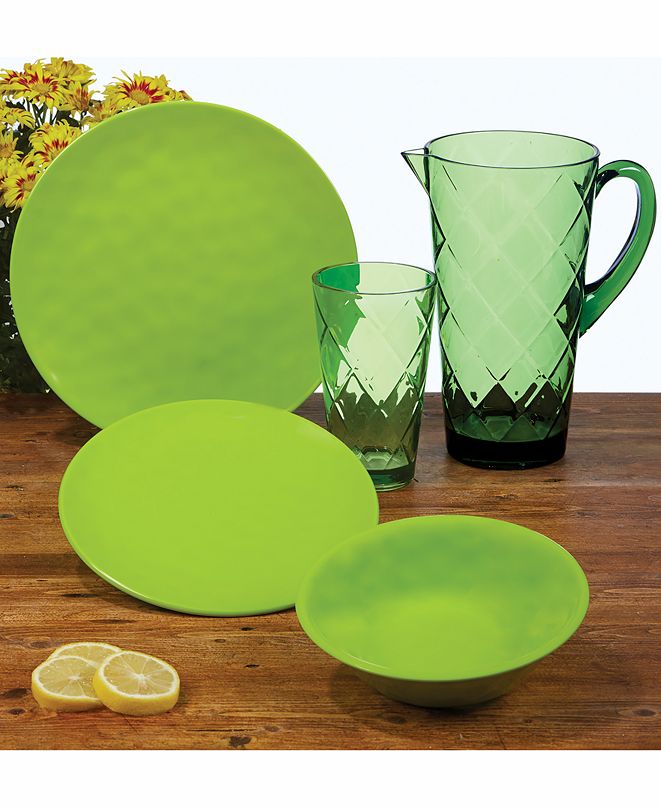 Certified International Green Melamine Dinnerware & Reviews